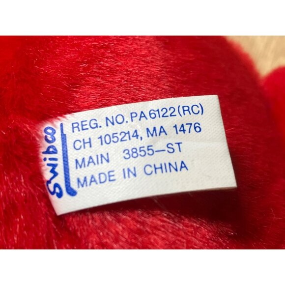 Puffkins Red Devil Plush Toy With Orange Horns and Poem Tag Limited Edition - Picture 9 of 16